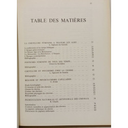 Problèmes capillaires - étude clinique biologique physico-chimique...