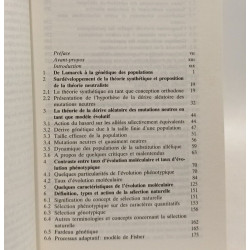 La Théorie neutraliste de l'évolution: - PREFACE - TRADUIT DE...