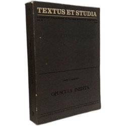 Opuscula inedita - Hisoriam theoloagiae in Polonia excultae...