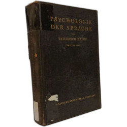 Psychologie der Sprache - TOME I et II