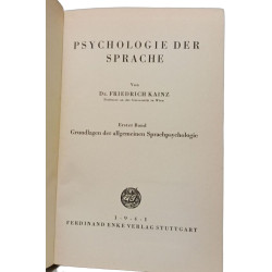 Psychologie der Sprache - TOME I et II