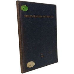 Bibliographie Patristica - TOME III: die erscheinungen des Jahres 1958