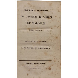 De finibus bonorum et malorum - libri quinque - recensuit et enarrauit