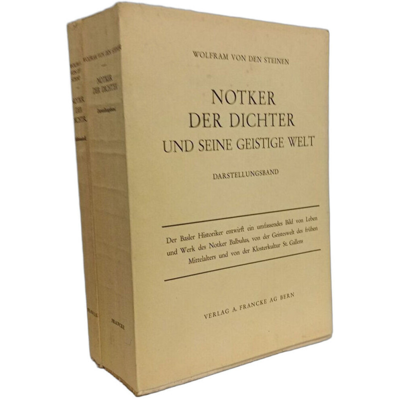 Notker der Dichter und seine geistige Welt - Darstellungsband +...