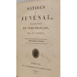Satires de Juvénal traduites en vers français