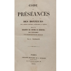 Code des préséances et des honneurs