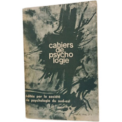 Cahiers de psychologie Tome IX N°1