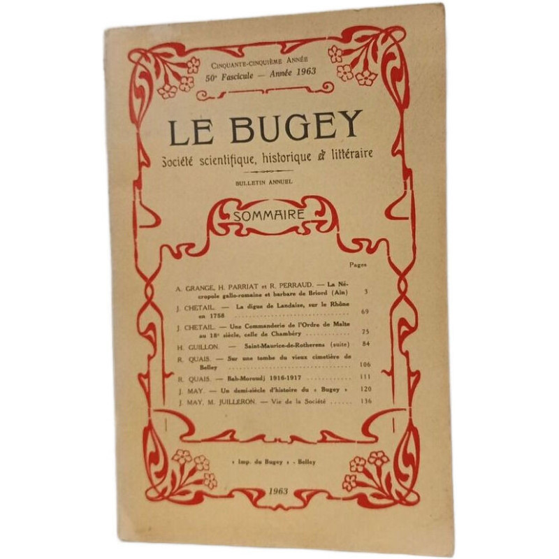 Le Bugey - Societe scientifique historique et litteraire N°50