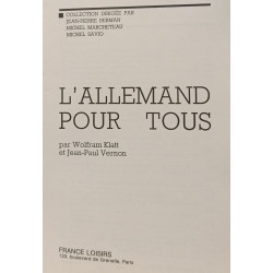 L'Allemand pour tous en 40 leçons par Klatt Wolfram et Vernon