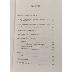 Pharmacopée Européenne - VOLUMES I (1969) II (1974) III (1977)
