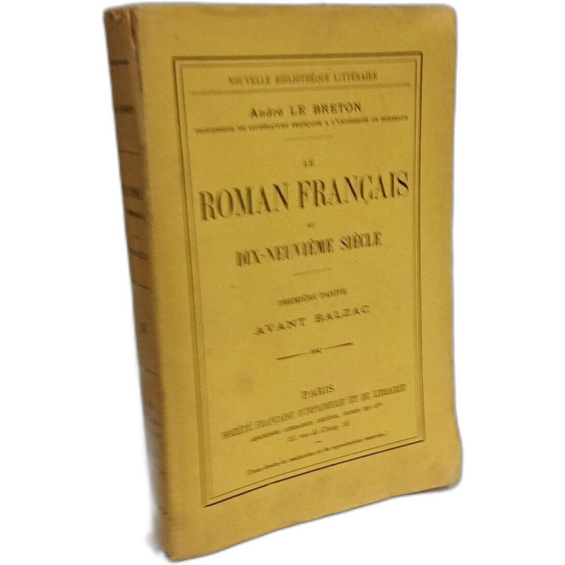 Le Roman Français au Dix-Neuvième Siècle
