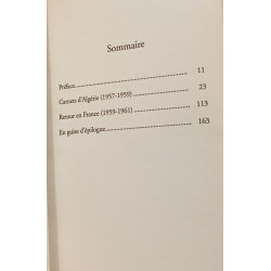 Au pays de la soif et de la peur : Carnets d'Algérie 1957-1959