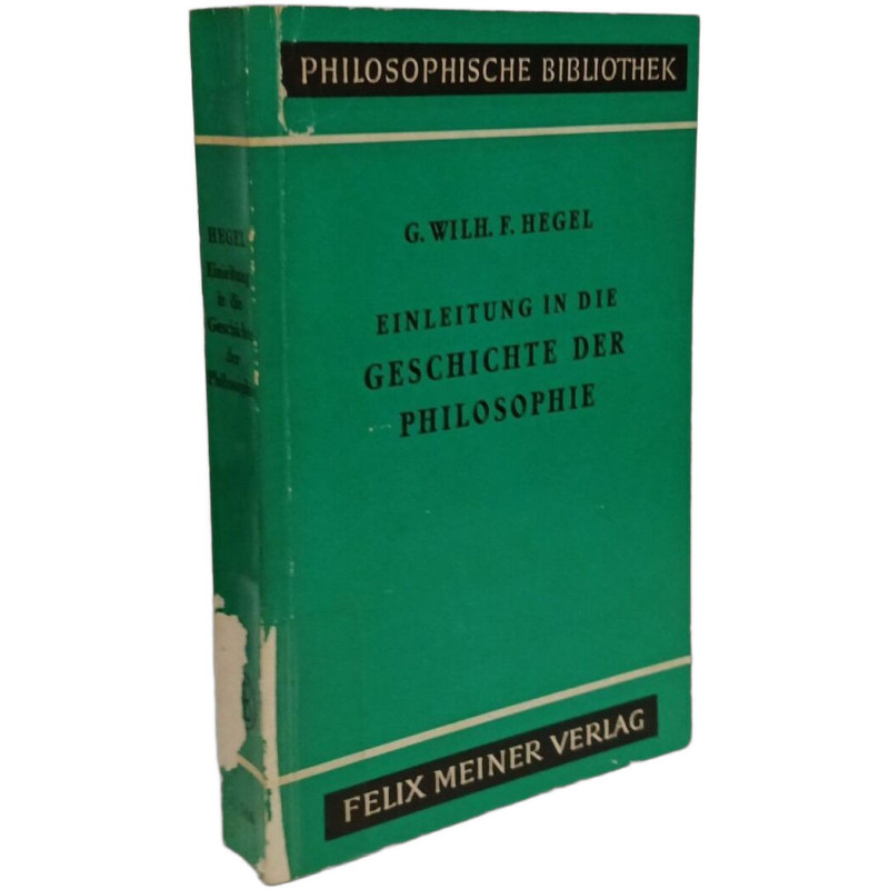 Einleitung in die Geschichte der Philosophie