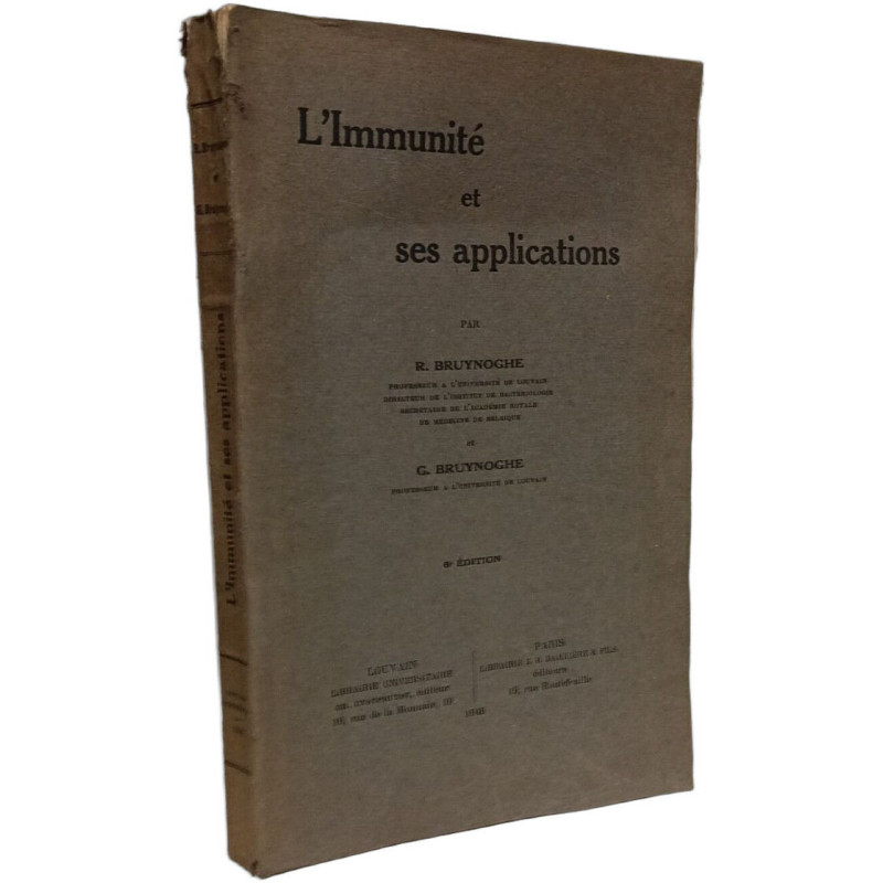 L'Immunité et ses applications - 6e éd
