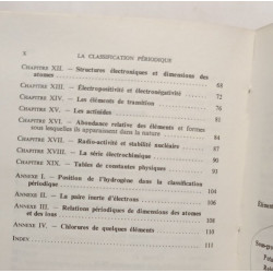 La classification périodique des éléments chimiques