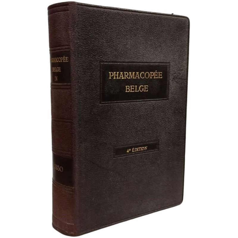 Pharmacopée Belge IV - 1930 - 4e éd