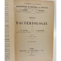 Bactériologie - TOME I (1931) et II (1933) - 4e éd
