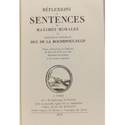 Réflexions ou Sentences et maximes morales