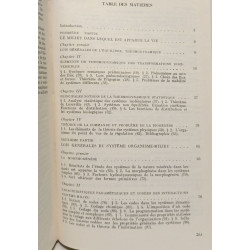 Principes de la chimie physique des processus biologiques