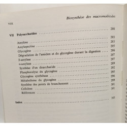 Biosynthèse des macromolécules