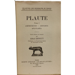 Plaute Tome I: Amphitryon - Asinaria - Avlvlaria