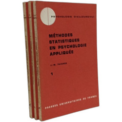 Méthodes statistiques en psychologie appliquée - TOME I II III