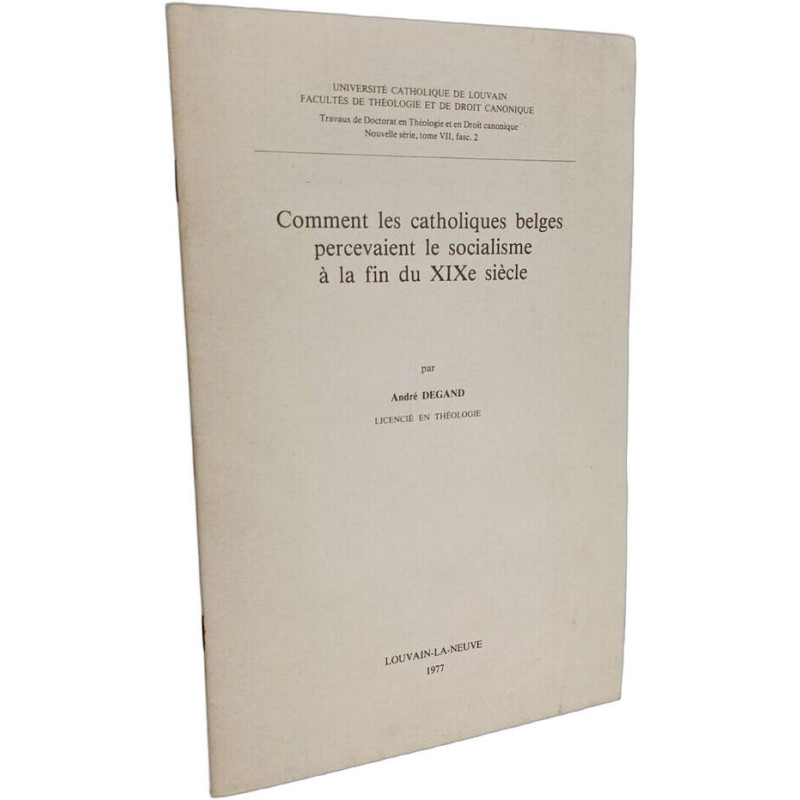 Comment les catholiques belges percevaient le socialisme à la fin...