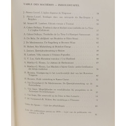 Archaeologia belgica - conspectus MCMLXXIV