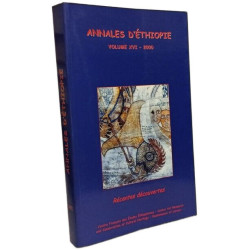 Annales d'ethiopie volume XVI 2000 - récentes découvertes