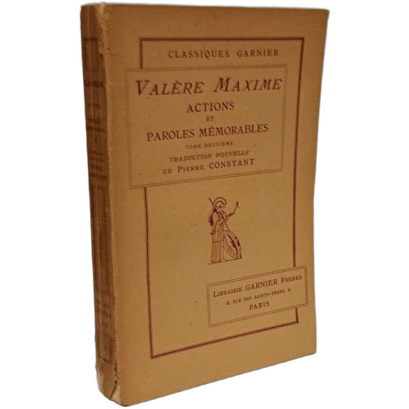 Valère Maxime: Actions et Paroles mémorables - TOME DEUXIEME