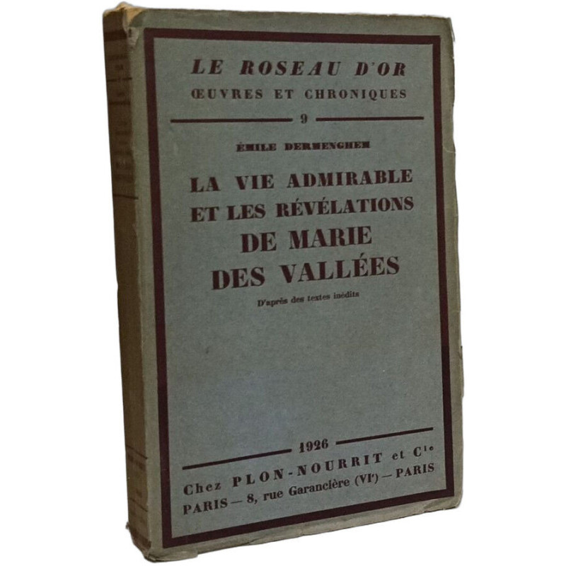 La vie admirable et les révélations de Marie des Vallées