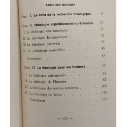 Vers une théologie de l'action