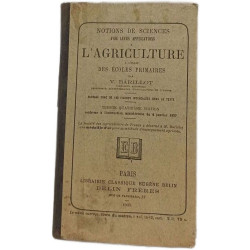 Notions de Sciences avec leurs Applications à l'Agriculture