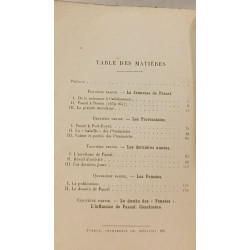 Pascal , L'homme l'oeuvre l'influence