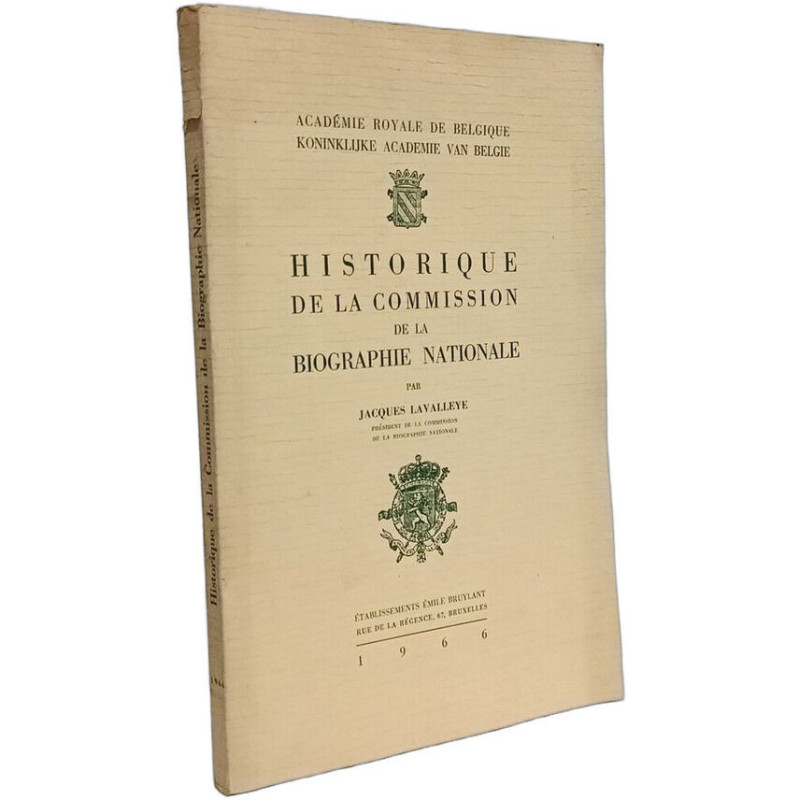 Historique de la Commission de la Biographie Nationale