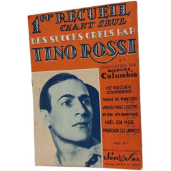 1er Recueil Chant Seul Des Succès Créés Par Tino Rossi