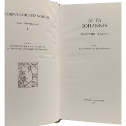 Corpvs Christianorvm - series apocryphorum 1 2 3 4: acta iohannis...