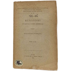 MENANDRI RELIQVIAE NVPER REPERTAE