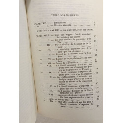 Sur la législation et le commerce des grains
