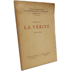 Thème principal: La Vérité + Séances plénières / Actes du XIIe...