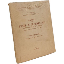 Manuel de l'anglais du moyen age des origines au XVIe siècle Tome 8