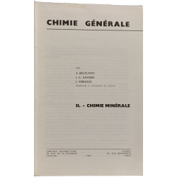 Chimie Générale - TOME II: minérale