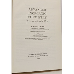 Advanced Inorganic Chemistry - A Comprehensive Text