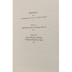 Orwell ou l'horreur de la politique