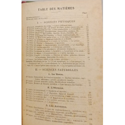 Les Sciences physiques et naturelles